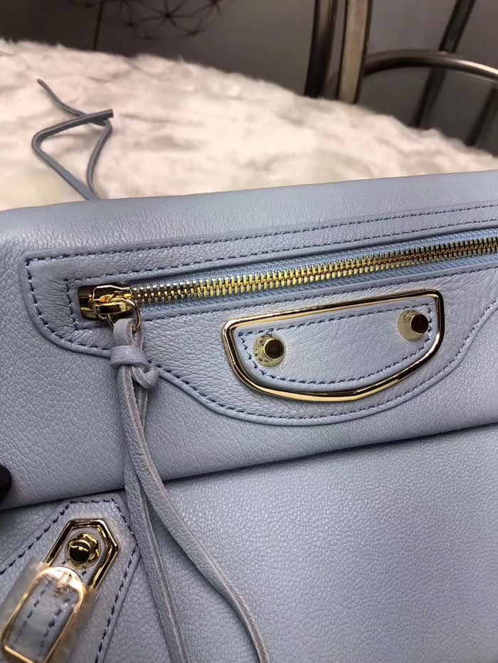 BALENCIAG巴黎世家 義大利進口山羊皮手抓包 原版品質 簡單時尚手包 配肩帶可斜挎  BL1020